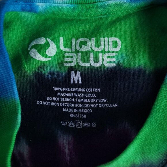 Liquid Blue Grateful Dead 25 year anniversary reprint zodiac tie dye shirt - Picture 5 of 5